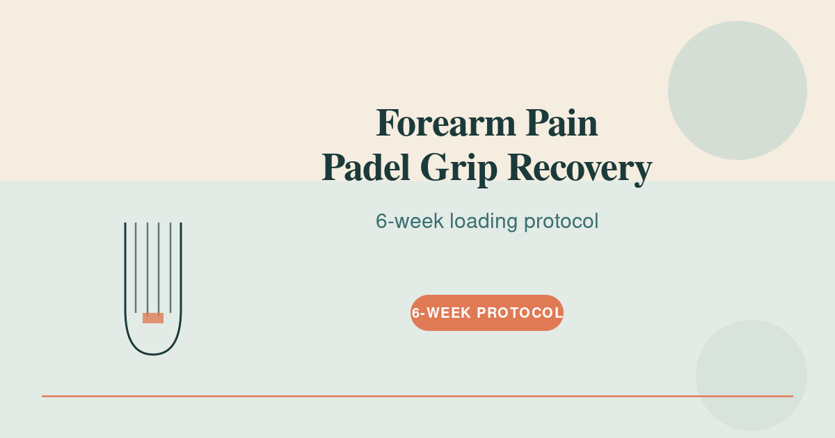Featured image for forearm pain padel grip recovery — forearm pain padel grip recovery illustrated