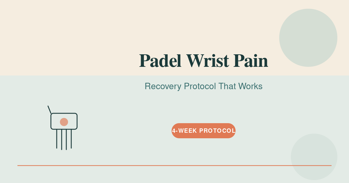 Featured image for Padel Wrist Pain Recovery — padel wrist pain recovery illustrated