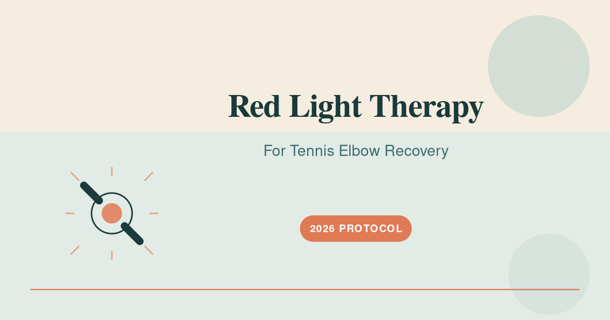 Featured image for Red Light Therapy for Tennis Elbow — red light therapy for tennis elbow illustrated