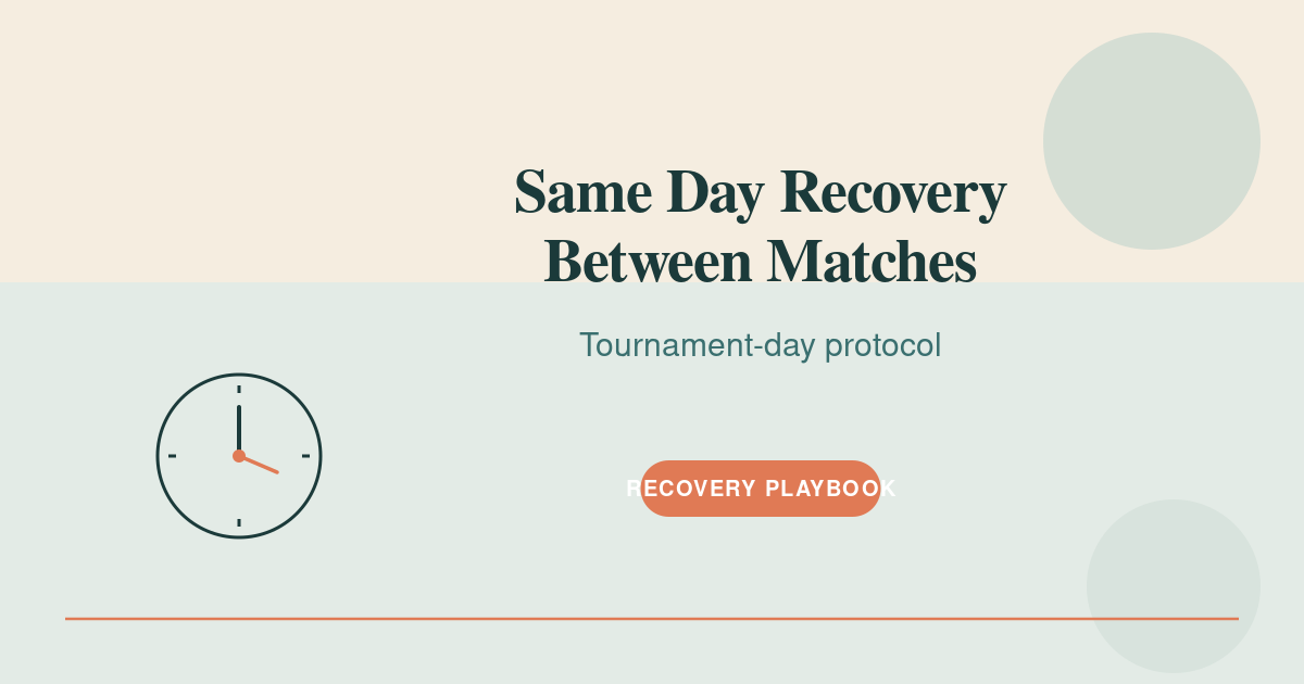 Featured image for same day tennis recovery between matches — same day tennis recovery between matches illustrated