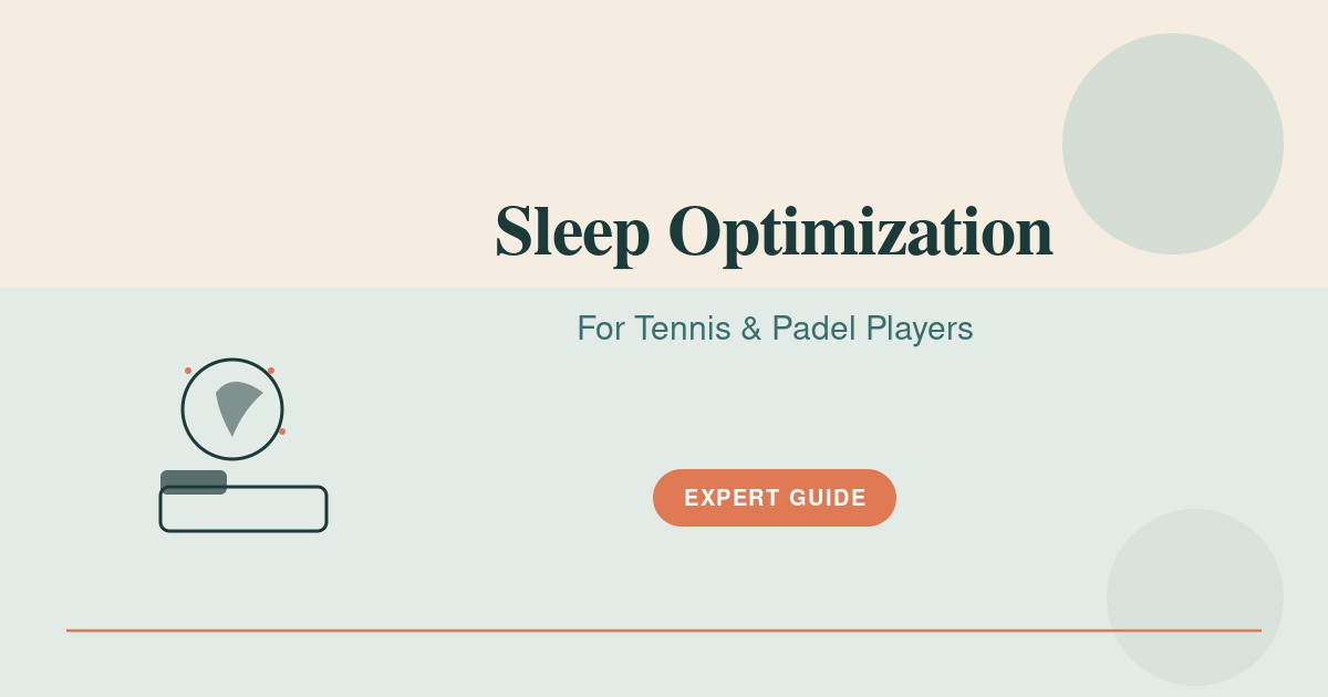 Featured image for sleep optimization tennis padel players illustrated