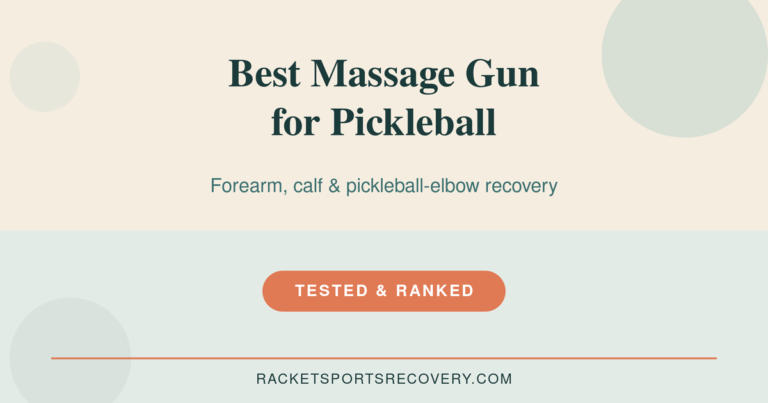 Featured image for Best Massage Gun for Pickleball (2026) — best massage gun for pickleball illustrated