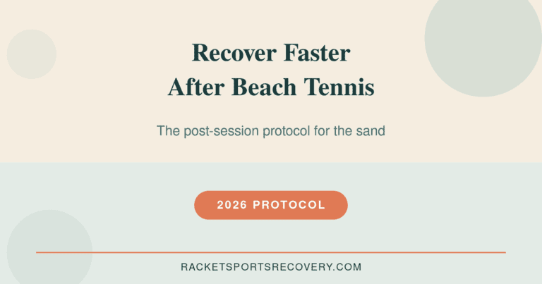 Featured image for How to Recover Faster After Beach Tennis (2026) — recover faster after beach tennis illustrated