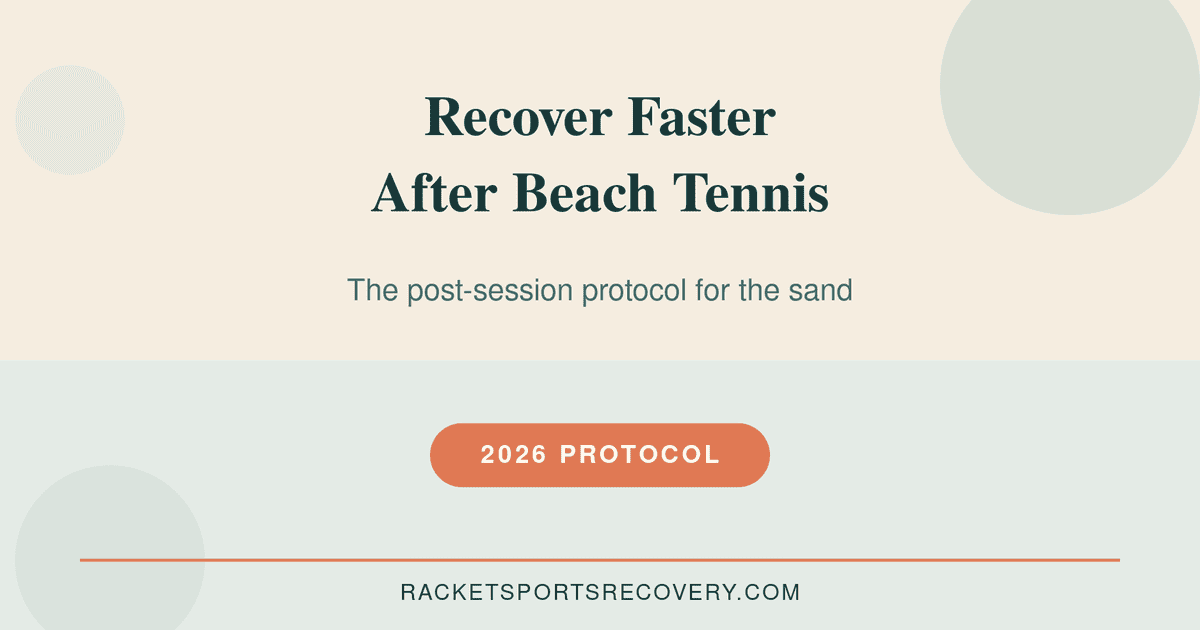 Featured image for How to Recover Faster After Beach Tennis (2026) — recover faster after beach tennis illustrated